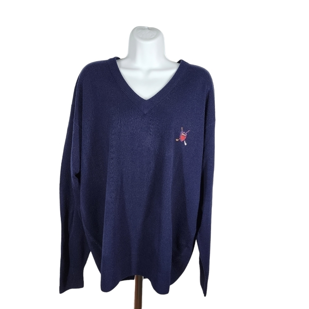 POLO CASHMERE V-NECK SWEATER